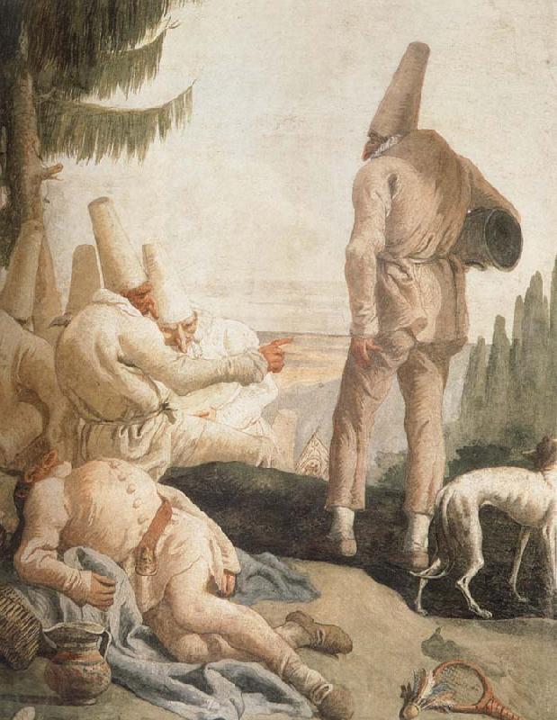 TIEPOLO, Giovanni Domenico Pulcinelle on Vacation